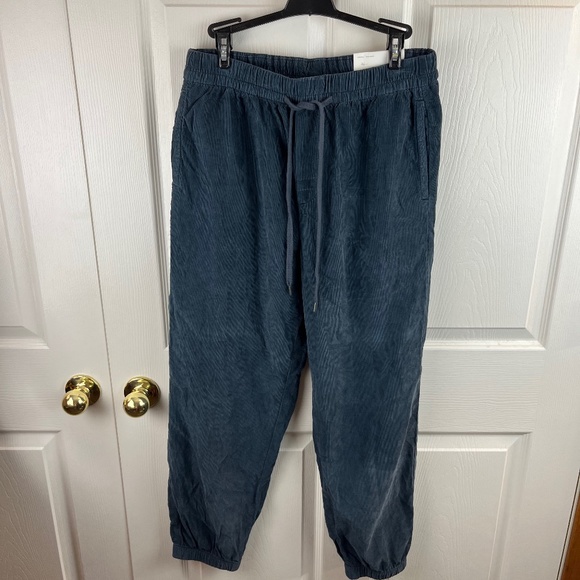 American Eagle High Rise Corduroy Jogger Pants Blue Size 8 - Picture 1 of 4